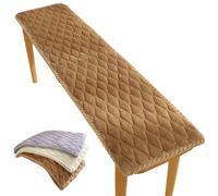 Washable Non-Slip Bench Cushion for Indoor/Outdoor Use - 120cm/150cm/100cm/90cm x 40cm/35cm/30cm - Perfect for Bay Windows Garden Patios Long Chairs Swings & Porches (Camel 40x180cm)