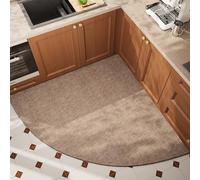 Washable NonSlip Kitchen Rug 120x120cm Absent Area Mat Bed Textile Design Perfect for Home Decor and Floor Protect.