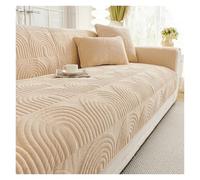 Washable NonSlip Sofa Cover Soft Plush Couch Protector for Pets & Homes MultiPurpose for Sectional Sofas Recliners & Chairs Beige (70cm x 180cm)