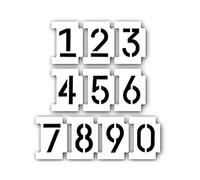 Washable Number Painting Stencils for Paper Canvas, C