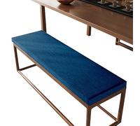 Washable Outdoor Bench Cushion Non Slip Seat Pad for Garden Patio & Indoor Use Removable & Comfortable Thick 155 x 40 cm Blue Color Ideal for Relaxation