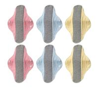 Washable Pads for Adults 6-Pieces Leak-Proof Cotton Liner
