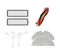 Washable Parts/Fit For Xiaomi Mijia Mi Robot Vacuum Mop2 2C STYTJ03ZHM Vacuum Cleaner Accessories Main Bursh Side Brush Filter Rag Sweeping Robot Set (Color : Set B)