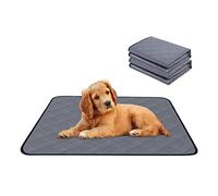 Washable Pee Pads for Dogs, 2 Pack Non-Slip & Waterproof Pack Whelping Pad, Reusable Washable Puppy Potty Training Pad with Fast Absorbent (60*45CM)