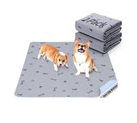 Washable Pee Pads for Dogs 2Pack Absorbent Reusable Puppy Pads 122x122CM | Bone Print Waterproof Puppy Training Pads, Anti-Scratch Pet Whelping Pad, Floor Mat for Playpen, Incontinence, Housebreaking
