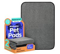Washable Pee Pads for Dogs, Extra Large Reusable Dog Pee Pad, Waterproof Pet Mat, Dog Playpen Mats for Puppy Training Whelping Playpen Pads, Brown, 36x24 inch