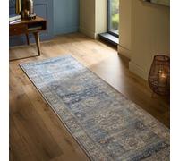 Washable Persian Blue Runner Rug - 200 x 67 cm - Venice - Origins