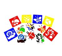 Washable Plastic Stencils | Bugs & Creepy crawlies Theme | Pack of 6 Stencils