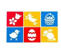 Washable Plastic Stencils | Easter Pack | Pack of 6 Stencils