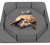 Washable Puppy Dog Pee Pad, 2Pack 34" X52" Waterproof Whelping Training Pet Mat for Playpen, Crate, Potty, Floor, Bed, Sofa and Trunk, Reusable Pee Pads for Dogs, Cats, Bunny