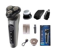 Washable Rechargeable Portable Waterproof Painless-Electric Multi-Function USB Charging Trimmer Shaver Machine Men Waterproof Beard Trimmer Men Grooming Tool Cross-Border Bald