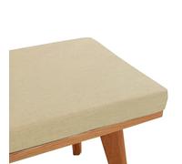 Washable Rectangular Bench Cushion for 2-3 Seater Patio Garden Lawn & Porch Swing Chair - Comfortable Beige Seat Pad 100x35x8CM Perfect for Outdoor & Indoor Use