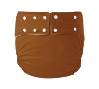 Washable Reusable Cloth Diapers Adult Cloth Diapers Adjustable Adult Diapers Women Incontinence Diaper for Men Underwear Leakproof for Incontinence(Brown,X-Large)