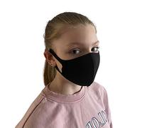 Washable Reusable Kids Black Face Mask Dustproof Mouth Cover Covering For Boys Girls Children Outdoors Indoors Cycling Ski Protection