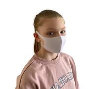 Washable Reusable Kids White Face Mask Dustproof Mouth Cover Covering For Boys Girls Children Outdoors Indoors Cycling Ski Protection