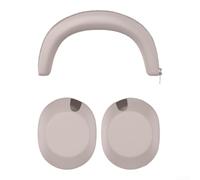 Washable Silicone Headphone Skin for Sony WH-1000XX Series(Pink Gray) | Includes two ear pad covers plus one headband wrap, complete protection set, prevents wear on specific for sony models