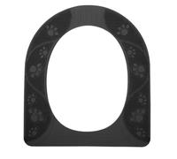 Washable Silicone Toilet Seat Cover | Secure Grip & Universal Fit for All Toilets | Soft & Warm Seat Pad for Elderly/Young Users/Home Use | Sturdy & Simple to Maintain (Gray)