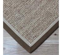 Washable Simple Area Rugs,Rectangular Jute Fiber Rugs,for Living Room Bedroom Sofa,Modern Non Slip Natural Sisal Carpet Grey 70x110cm(28x43inch)