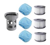 Washable Spa Filter Cartridge 7pcs for Mspa Hot Tubs | Washable design, for easy rinse under tap, removes dirt effectively, 7pcs set, fits for mspa models