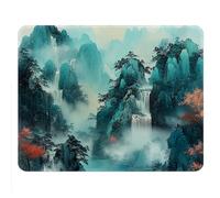 Washable Square Mouse Pad,A Comfortable Gaming Mouse Pads& Laptop Computer Mouse Pads with Unique Mountains Mouse Pad Design (Expansive) 9.4"x7.9"