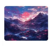Washable Square Mouse Pad Cloth,A Comfortable Gaming Mouse Pads, Laptop Computer Mouse Pads with Unique Mountains Cute Mouse Pad Design (Scenic) 11.8"x9.8"