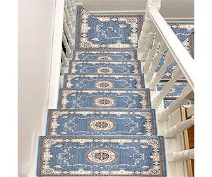 Washable Stair Carpet Mats with NonSlip Rubber Backing SelfAdhesive Protect for Wooden Steps Simple Chinese Sle Indoor Stair sSet of 10