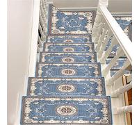 Washable Stair Tread Mats10 Pack NonSlip Rubber Backing Adhesive Wooden Stair Protectors Simple Chinese Sle Carpet for Indoor Steps