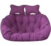 Washable Thick Large Double Persons Wicker Swing Chair 2 Seater Egg Cushion Replacement Waterproof and Sun Resiatant(I,150 * 110cm/59 * 43in)