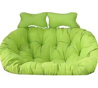 Washable Thick Large Double Persons Wicker Swing Chair 2 Seater Egg Cushion Replacement Waterproof and Sun Resiatant(P,150 * 110cm/59 * 43in)