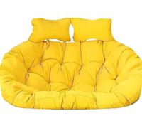 Washable Thick Large Double Persons Wicker Swing Chair 2 Seater Egg Cushion Replacement Waterproof and Sun Resiatant(O,150 * 110cm/59 * 43in)