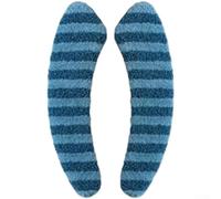 Washable Thick Plush Toilet Seat Cover Engineered for Shape Retention and Warm Seating Performance on Standard Round and Square Toilets (Blue)