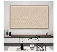 Washable TV Dust Cover - Elastic Geometric Print Protector for 75" TVs - Shields Against Dust & Sunlight - Perfect for Hanging or Desktop Use