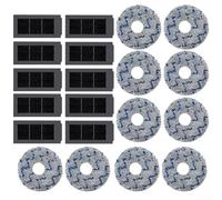 Washable Wipes and Filter Replacement for Ecovacs for Deebot for X5 for Omni Pro, Microfibre Cleaning Cloths with Filter Set, Accessories for Robot Vacuum Cleaners (2 x 10 Pieces)