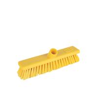 Jantex Robert Scott Soft Bristle Hygiene Broom Head 300(L)mm/12 inch, Yellow, Colour Coded for Separate Area Cleaning, Machine Washable, Soft Bristles Prevent Scratching Floor, DN831