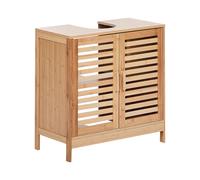 Washbasin Cabinet MISSOULA Bamboo Wood 60 cm Light Brown