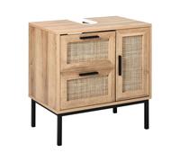 Washbasin Cabinet ROSELL Engineered Wood 60 cm 40 cm 60 cm Light Wood
