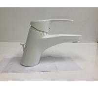 Washbasin Faucet Hansa Mix White RAL 9010, Tap, Drain Set, 01092283