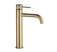 Washbasin Faucet Rea Lungo Grip Brush Gold Brass