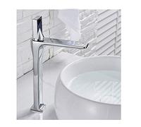 Washbasin Faucet, Single Handle One Hole Hot and Clod Water Mixer Tap, Brass Creativity Sink for Home Bathroom Basin Ceramic Valve Core,B(C)