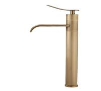 Washbasin Faucet Washbasin Counter Basin Bathroom Black Waterfall Washbasin Hot and Cold Matte Black Rotating Faucet (Antique Bronze Tall)