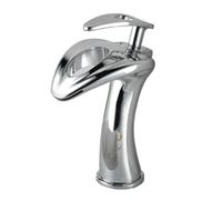 Washbasin Gun Grey Faucet Waterfall Splash Proof Toilet Bathroom Cabinet Washbasin Faucet Brass (Chrome Low)