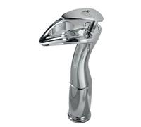 Washbasin Gun Grey Faucet Waterfall Splash Proof Toilet Bathroom Cabinet Washbasin Faucet Brass (Chrome high)