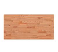 Washbasin Top, Solid Beech, 100 x 50 x 2.5 cm, Waterproof, Scratch-Resistant, Heat-Resistant, Can Be Cut to Size, for Kitchen, Bathroom, Workshop, DIY, Cooking Island
