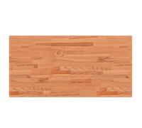 Washbasin Top, Solid Beech, 100 x 50 x 4 cm, Wooden Top, Waterproof, Scratch-Resistant, Can Be Cut to Size, for Bathroom, Kitchen, Workbench, Counter Top, DIY, Cooking Island