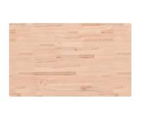 Washbasin Top, Solid Beech, 100 x 60 x 4 cm, Wooden Top, Kitchen Worktop, Scratch-Resistant, Waterproof, Heat-Resistant, Cut for Workbench, Counter Top, Bathroom, DIY