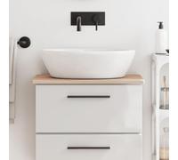 Washbasin Top, Solid Beech, 60 x 40 x 1.5 cm, Wooden Top, Waterproof, Scratch-Resistant, Can Be Cut to Size, for Kitchen, Bathroom, Workshop, DIY, Cooking Island