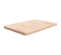 Washbasin Top, Solid Wood Top, Oak, 60 x 40 x 2.5 cm, Untreated, Cut Wooden Top for Bathroom, Kitchen, Workbench Top, Table Top, Scratch-Resistant and Can Be Cut to Size