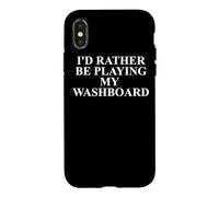 Washboard Apparel - Funny Washboards Musician Design Case for iPhone X/XS