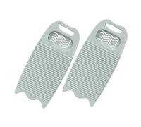 Washboard, Large Thick Plastic 2 Pack Non Slip Scrubbing Mat Hand