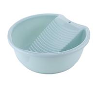 Washboard|Washboard Basin Integrated Non-Slip Wash Board PP Heavy Duty Washing Board Home Dorm Wash for Hand Washing Clothes, Socks, Small Articles, 14.6x13.2x5.7in